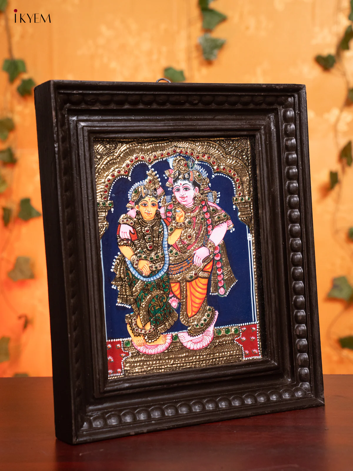 Radha Krishna - Tanjore Painting (13x11) - Image 2