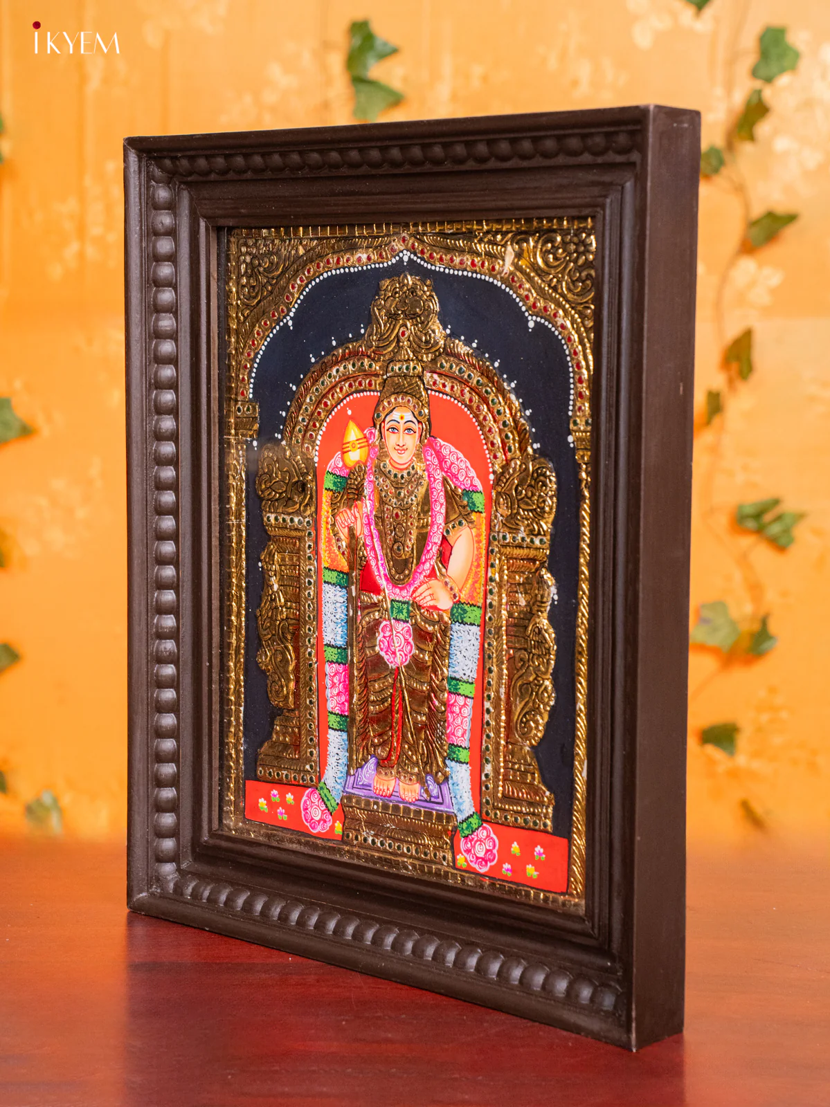 Murugan Tanjore painting - (18 x 15) - KH26184 - Image 4