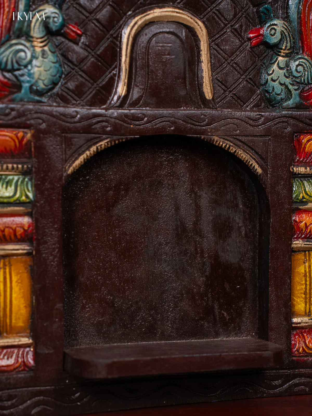 Wooden Hand Carved Painted Gopuram - KH30125 - Image 4