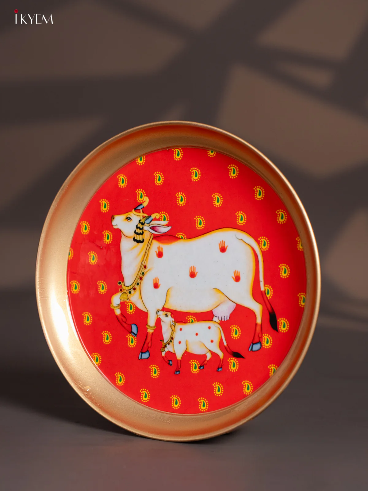 Barss Coated Plate Cow & Calf - Red - 8 Inches - KI06121 - Image 4