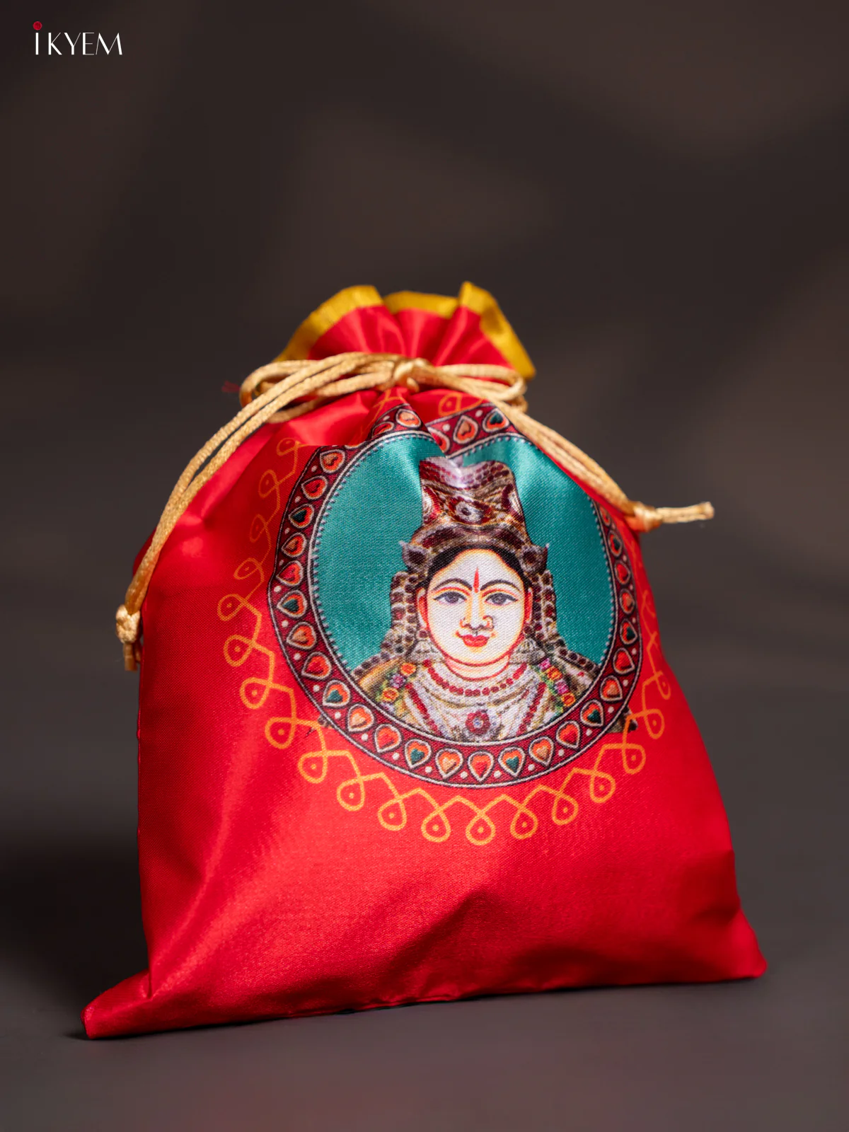 Lakshmi Potli bag Red - KI06166 - Image 2