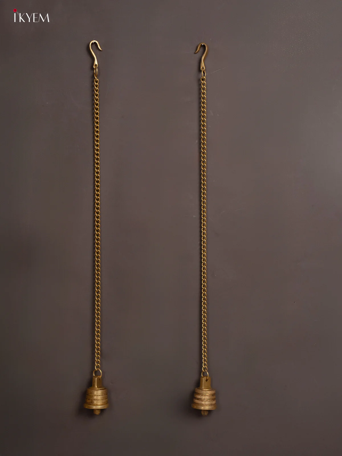 Brass Wall Hanging Bell - 25.5 Inches - KI07114