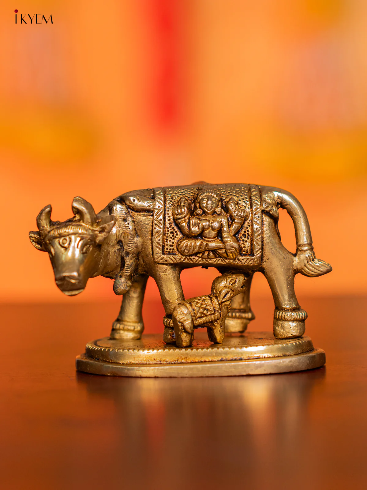 Brass Cow & Calf 2.5 Inches - KI07115