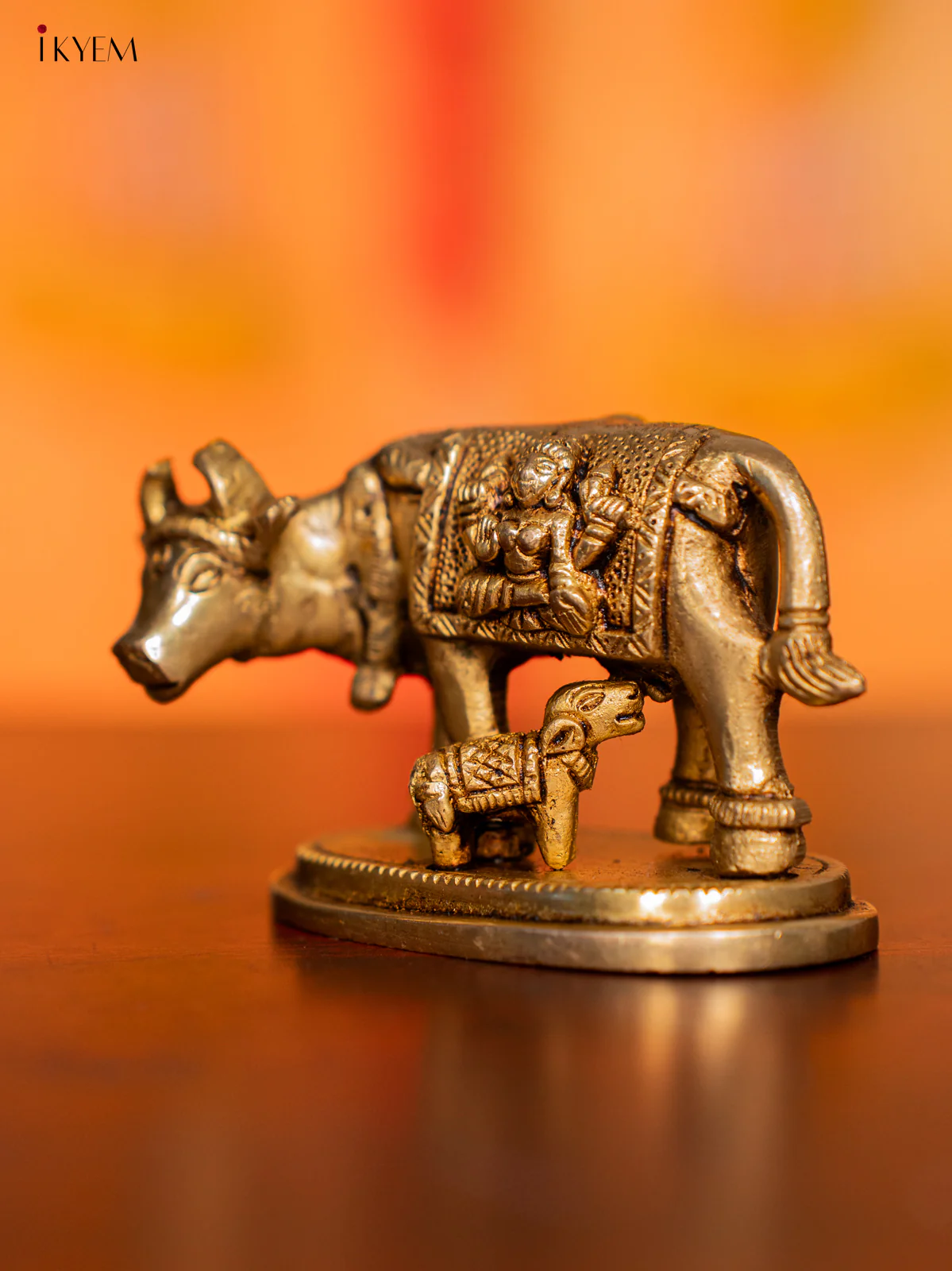 Brass Cow & Calf 2.5 Inches - KI07115 - Image 2