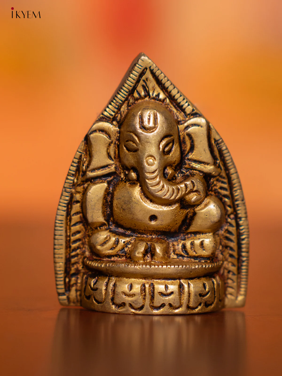 Brass Lord Ganesha - 2 Inches - KI07126