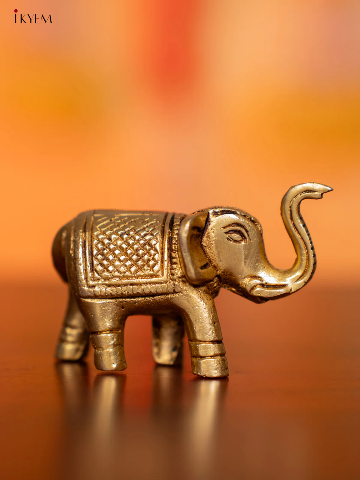 Brass Elephant Figurine - 1.5 Inch - KI07134 - Image 2