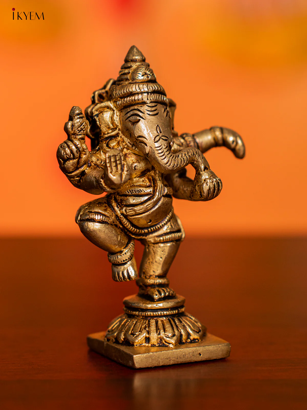 Brass Dancing Ganesha - KI07138 - Image 2