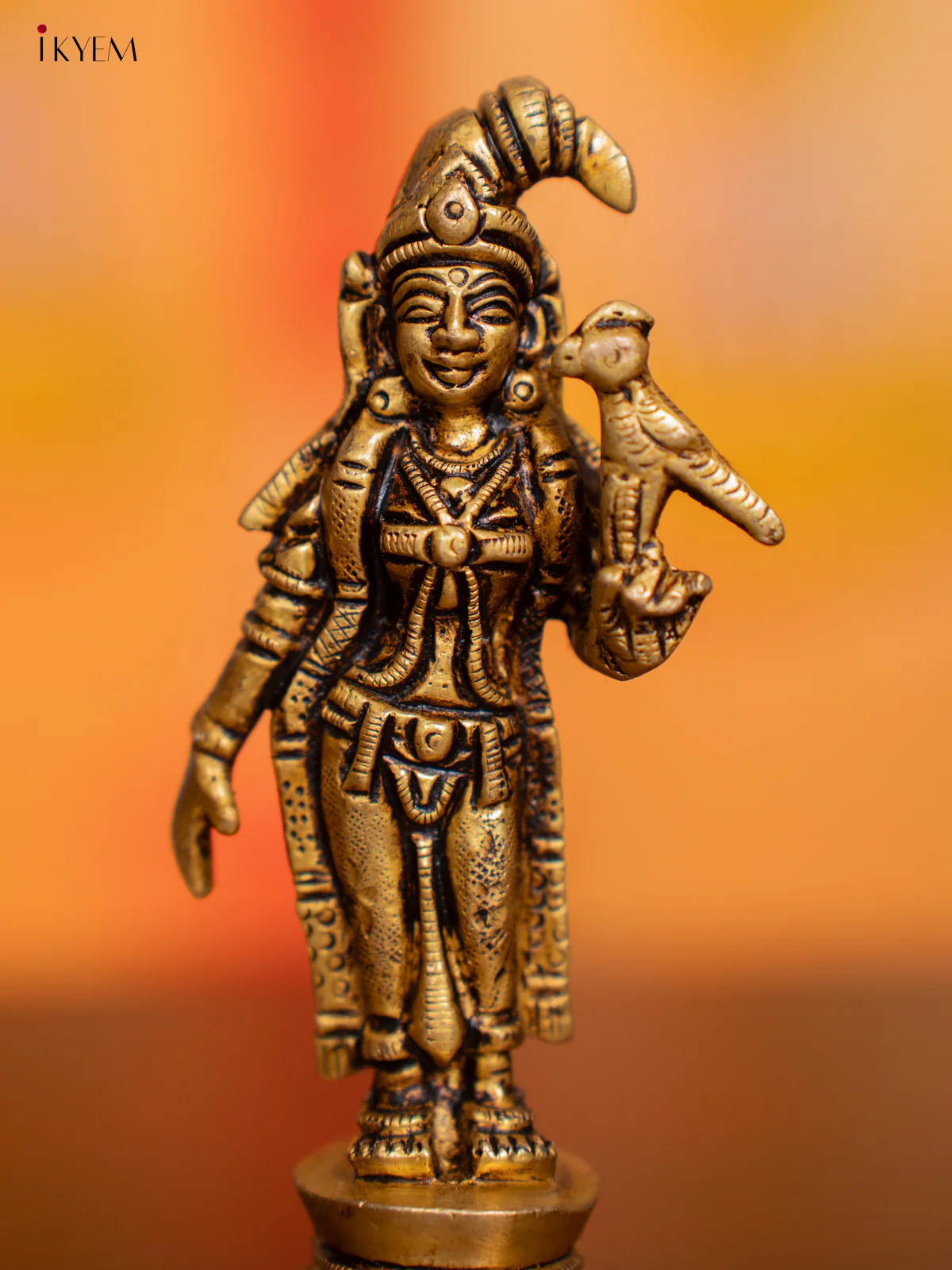 Brass Andal Idol - 5 Inch - KI07146 - Image 3