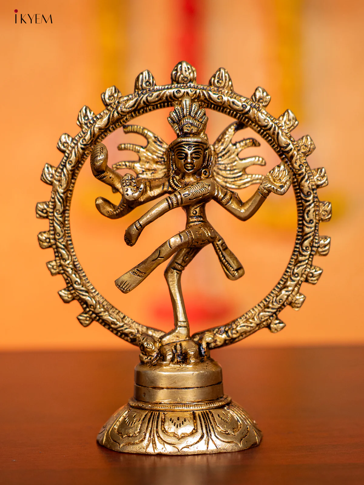 Brass Nataraja Idol - 5.5 Inches - KI07154