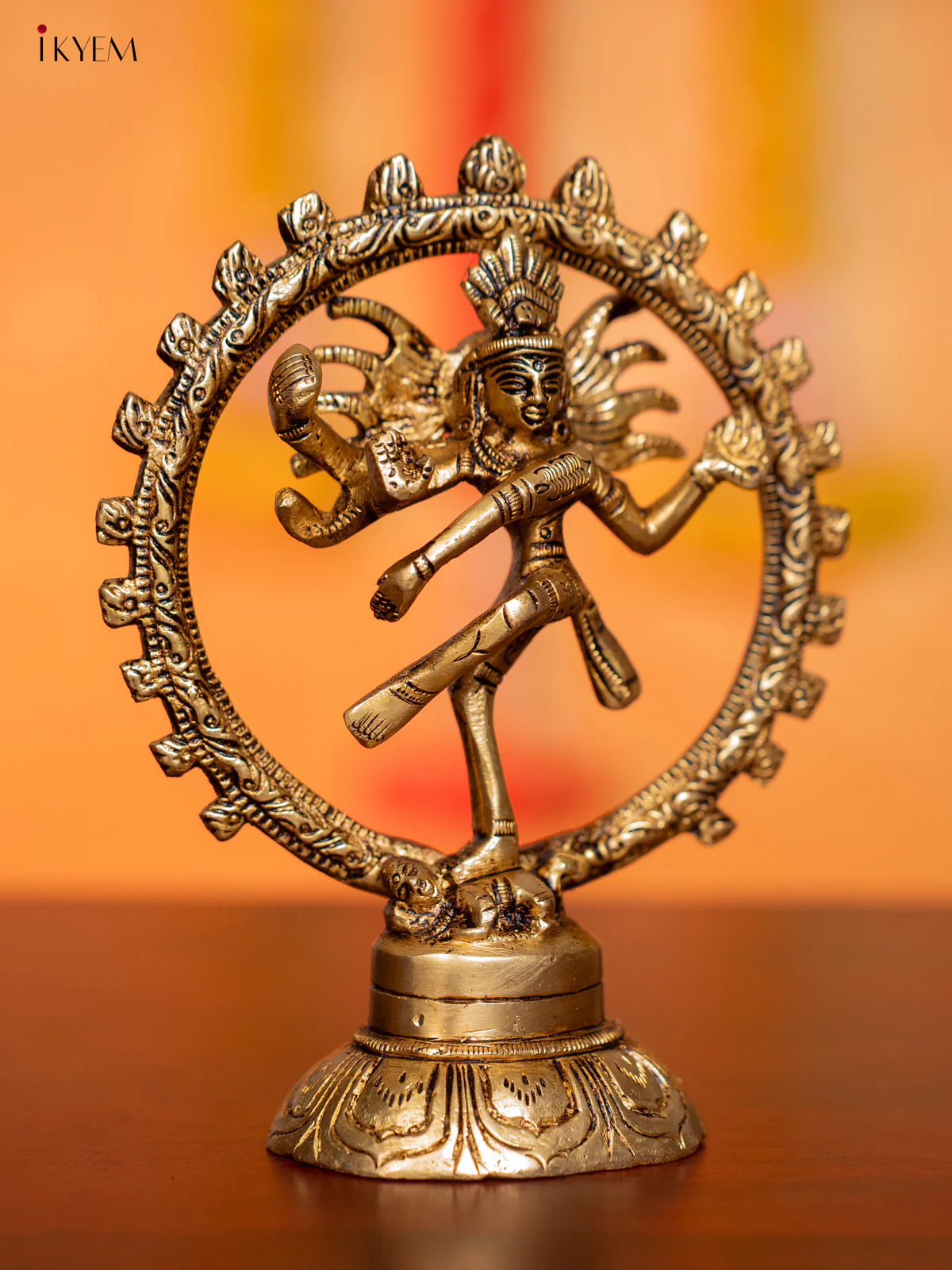 Brass Nataraja Idol - 5.5 Inches - KI07154 - Image 2