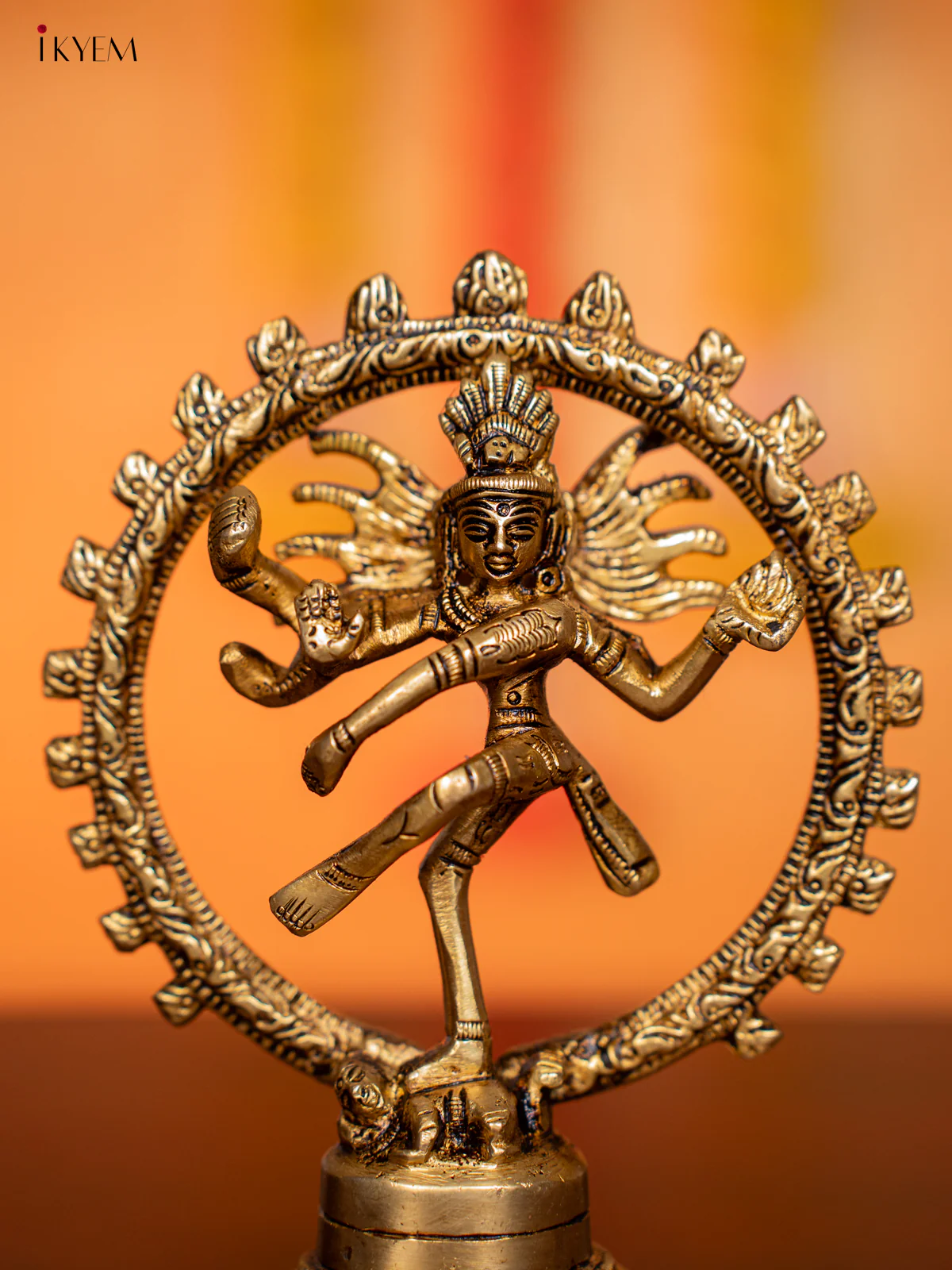 Brass Nataraja Idol - 5.5 Inches - KI07154 - Image 3