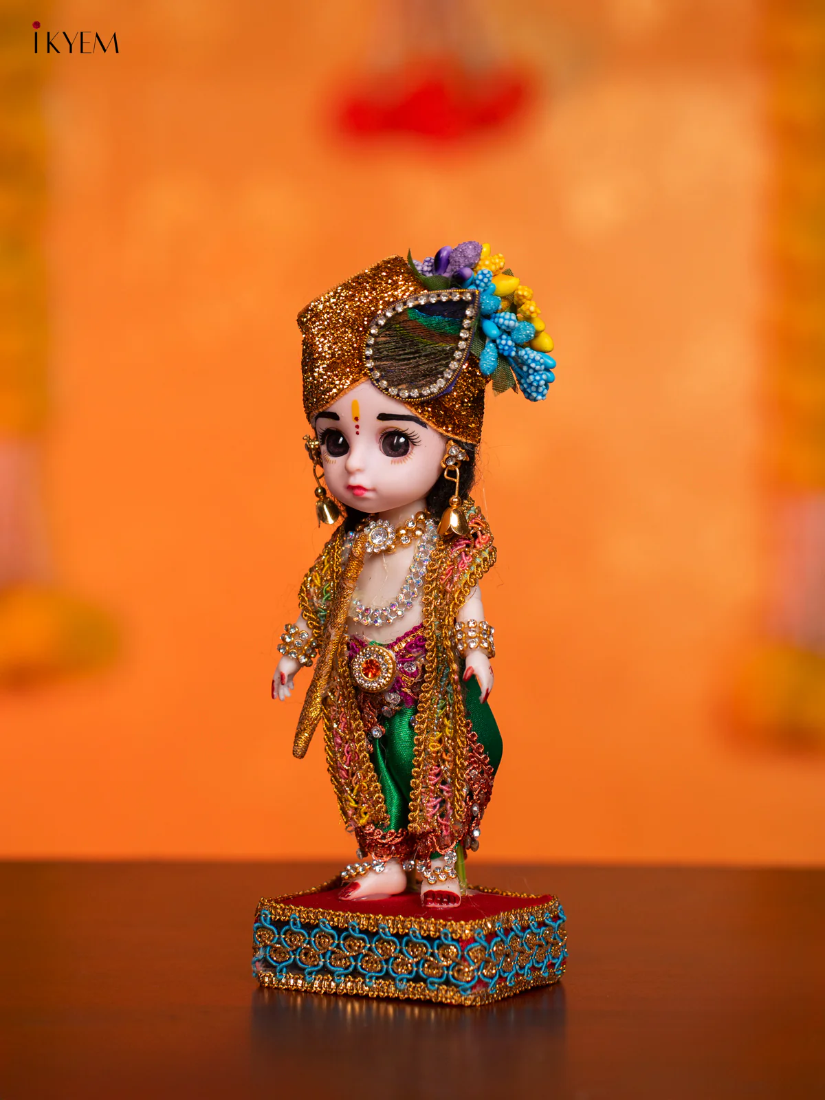 Krishna- Golu Display Doll - 7.5 Inches - KI09118 - Image 3