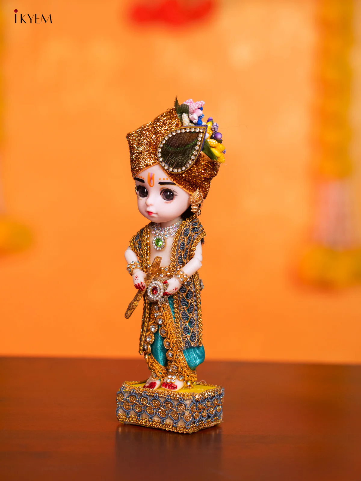 Krishna- Golu Display Doll - 7.5 Inches - KI09121 - Image 3