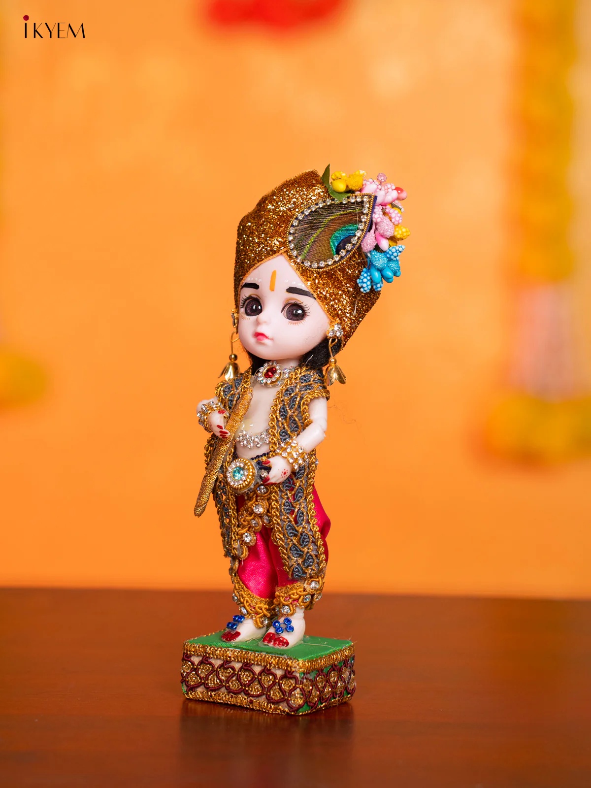 Krishna- Golu Display Doll - 7.5 Inches - KI09129 - Image 3