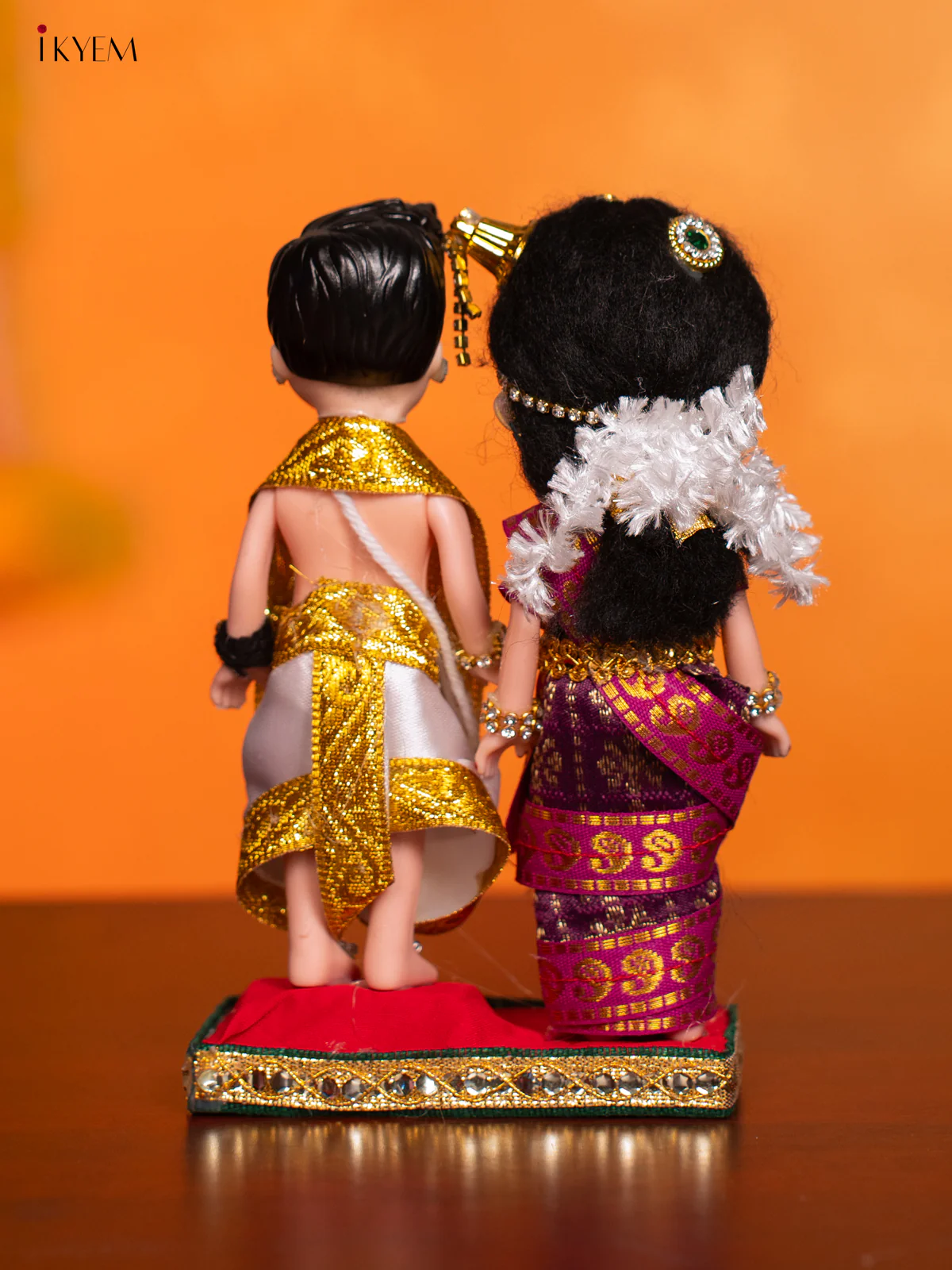 Iyengar Couple - Golu Display Doll - 7 Inches - KI09142 - Image 4