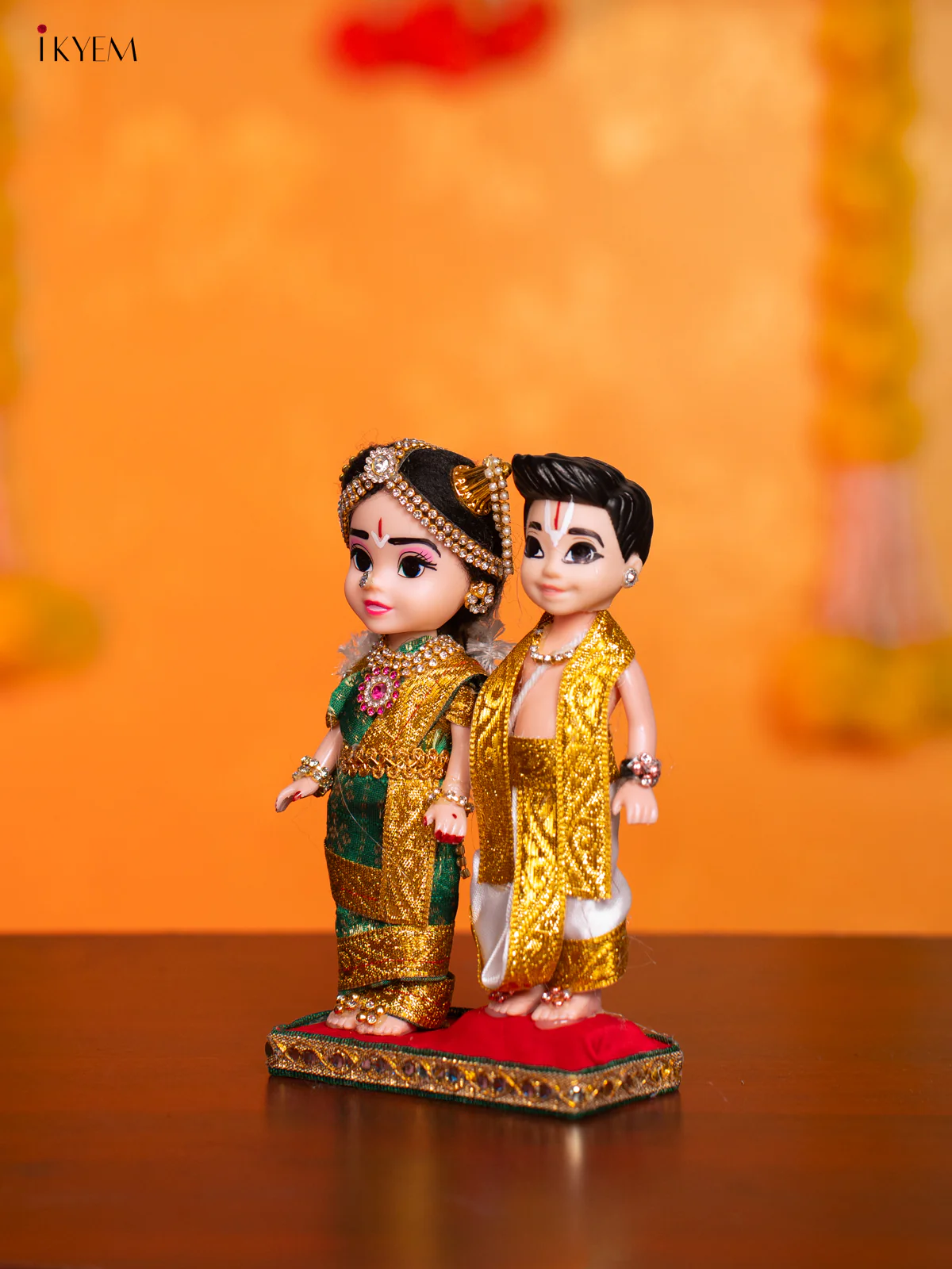 Iyengar Couple - Golu Display Doll - 7 Inches - KI09144 - Image 3
