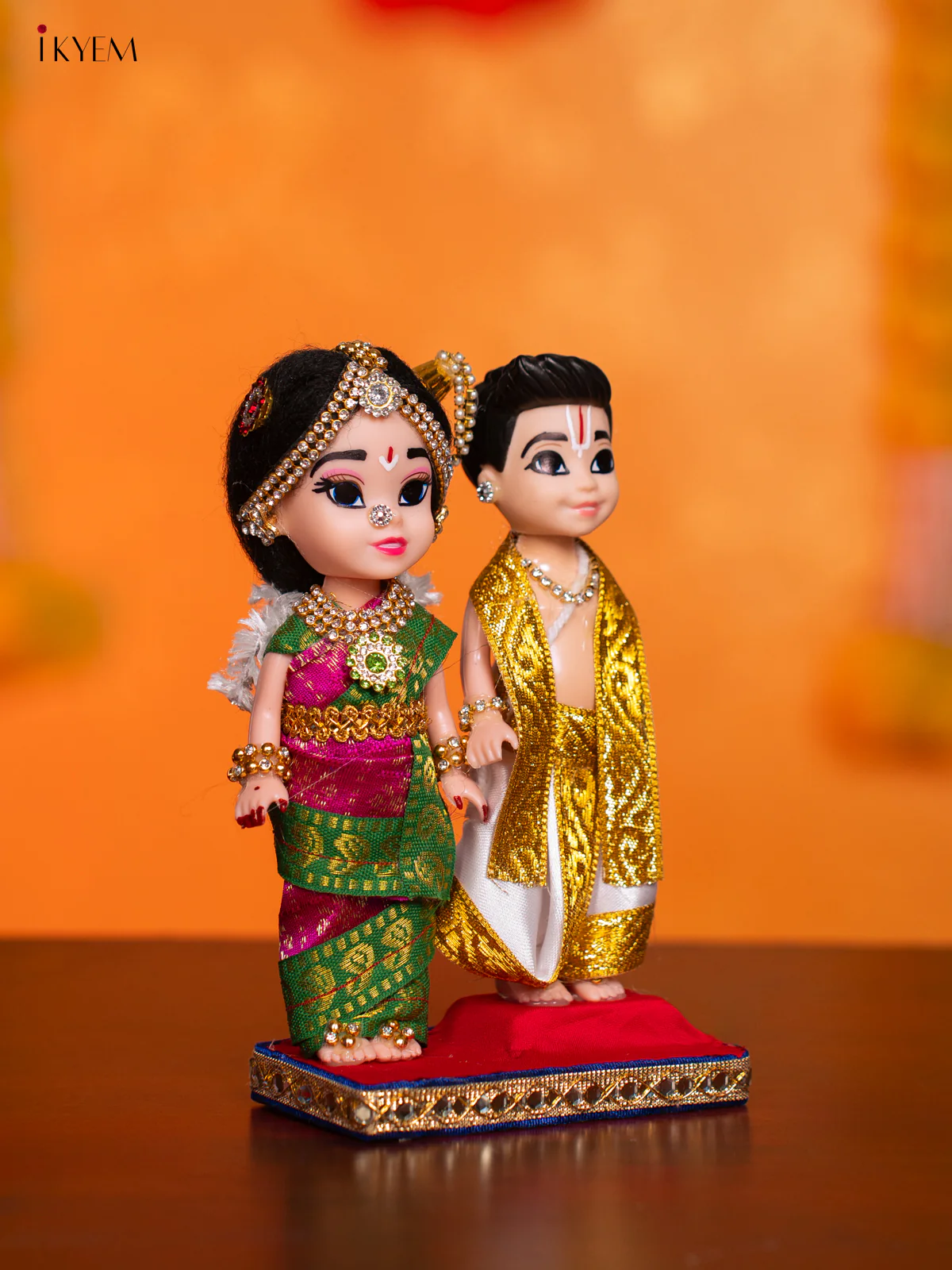 Iyengar Couple - Golu Display Doll - 7 Inches - KI09145 - Image 2