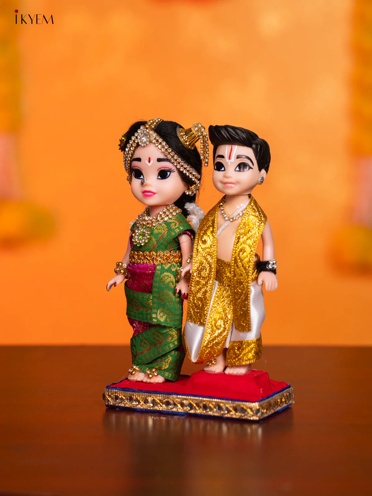 Iyengar Couple - Golu Display Doll - 7 Inches - KI09145 - Image 3