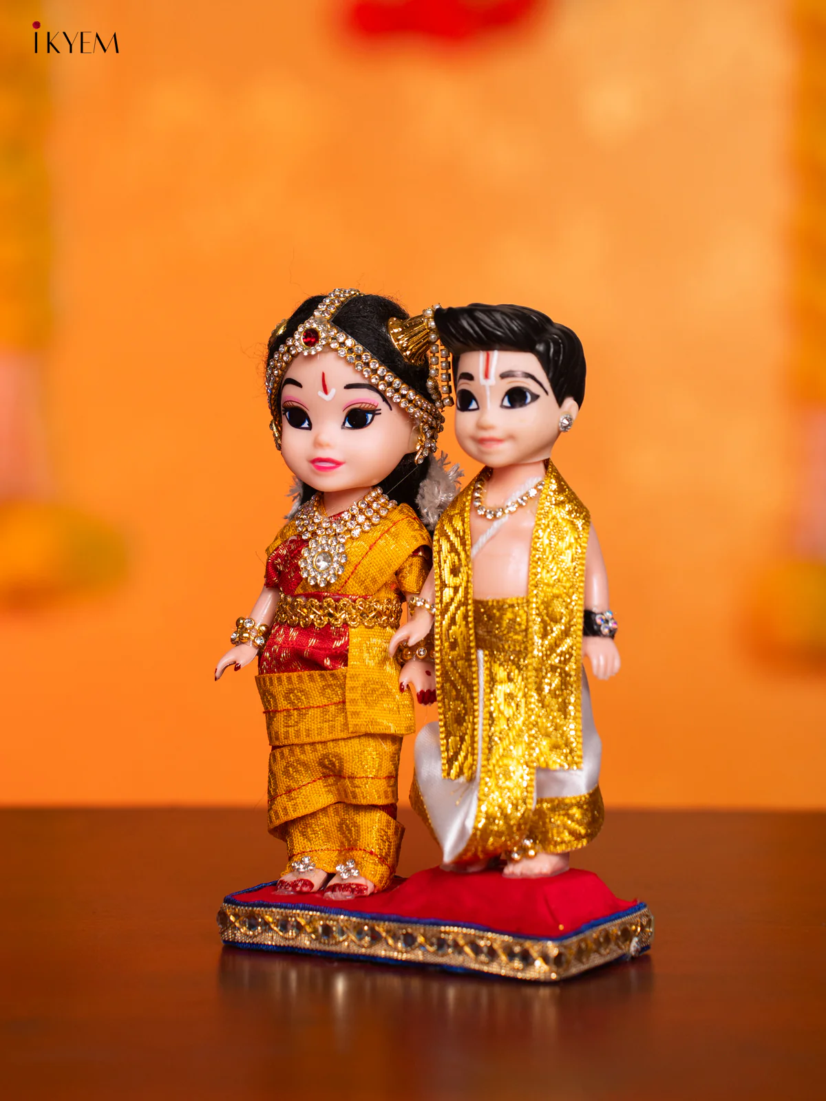 Iyengar Couple - Golu Display Doll - 7 Inches - KI09146 - Image 3