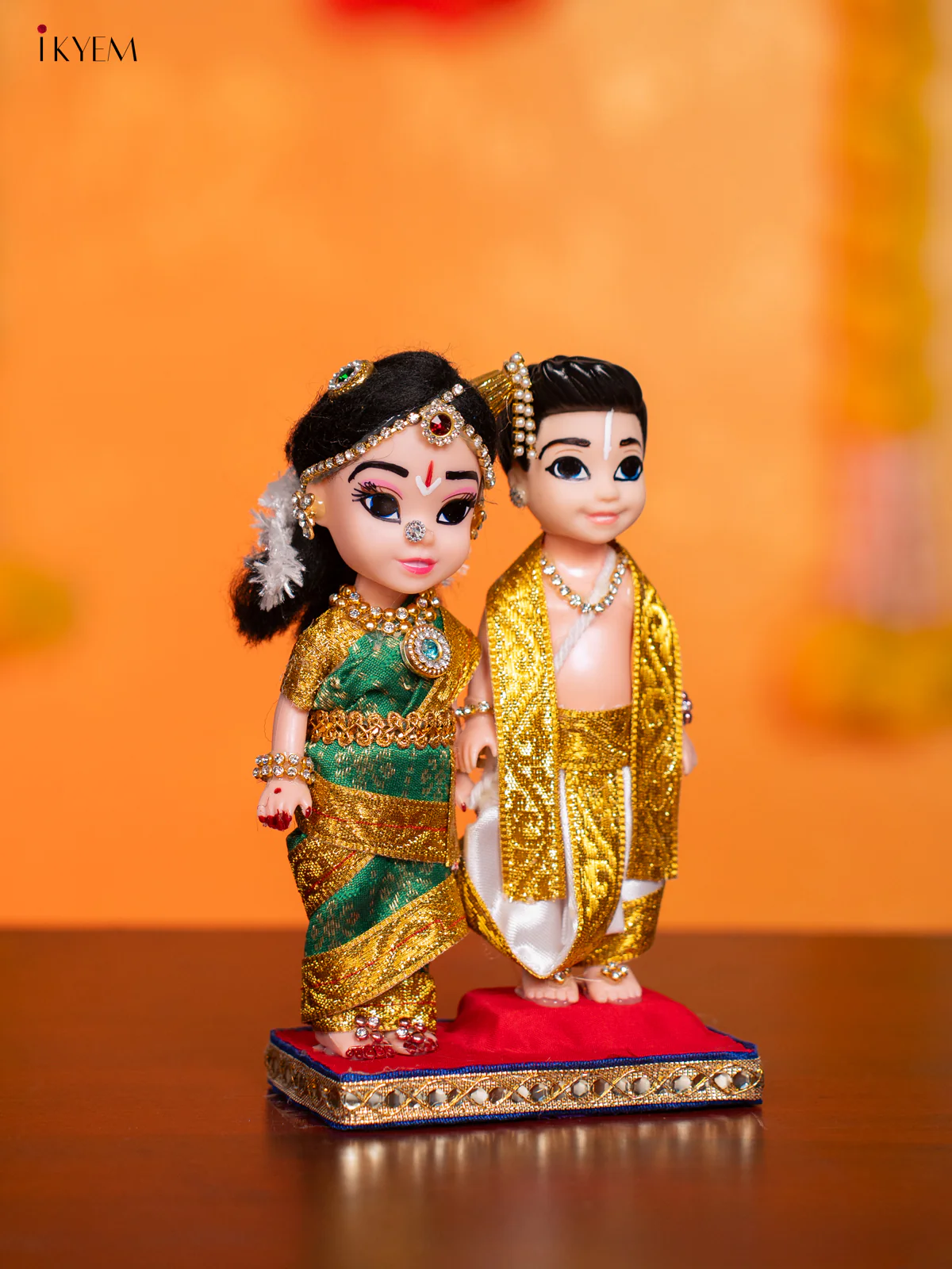 Iyengar Couple - Golu Display Doll - 7 Inches - KI09148 - Image 2