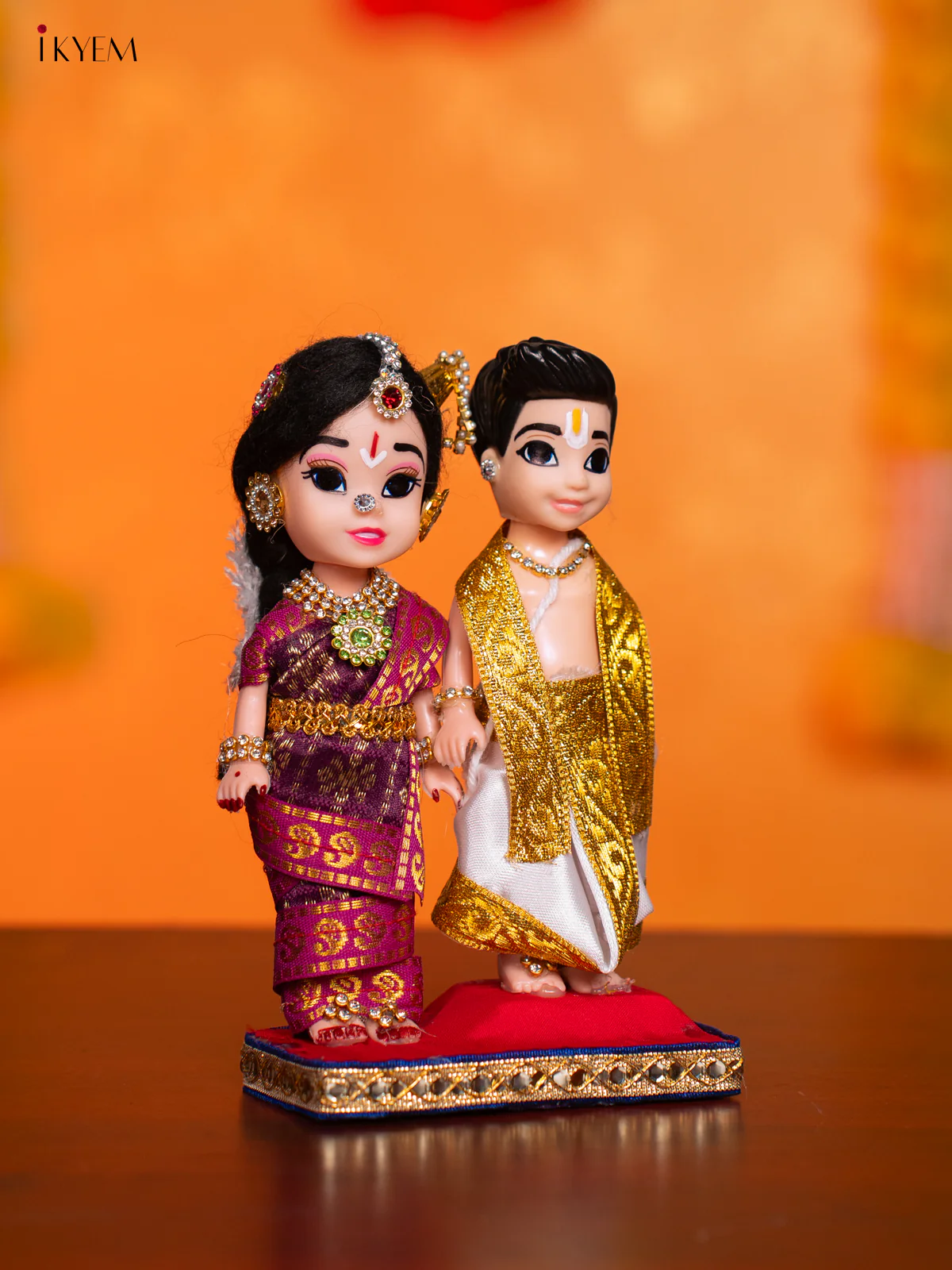 Iyengar Couple - Golu Display Doll - 7 Inches - KI09150 - Image 2