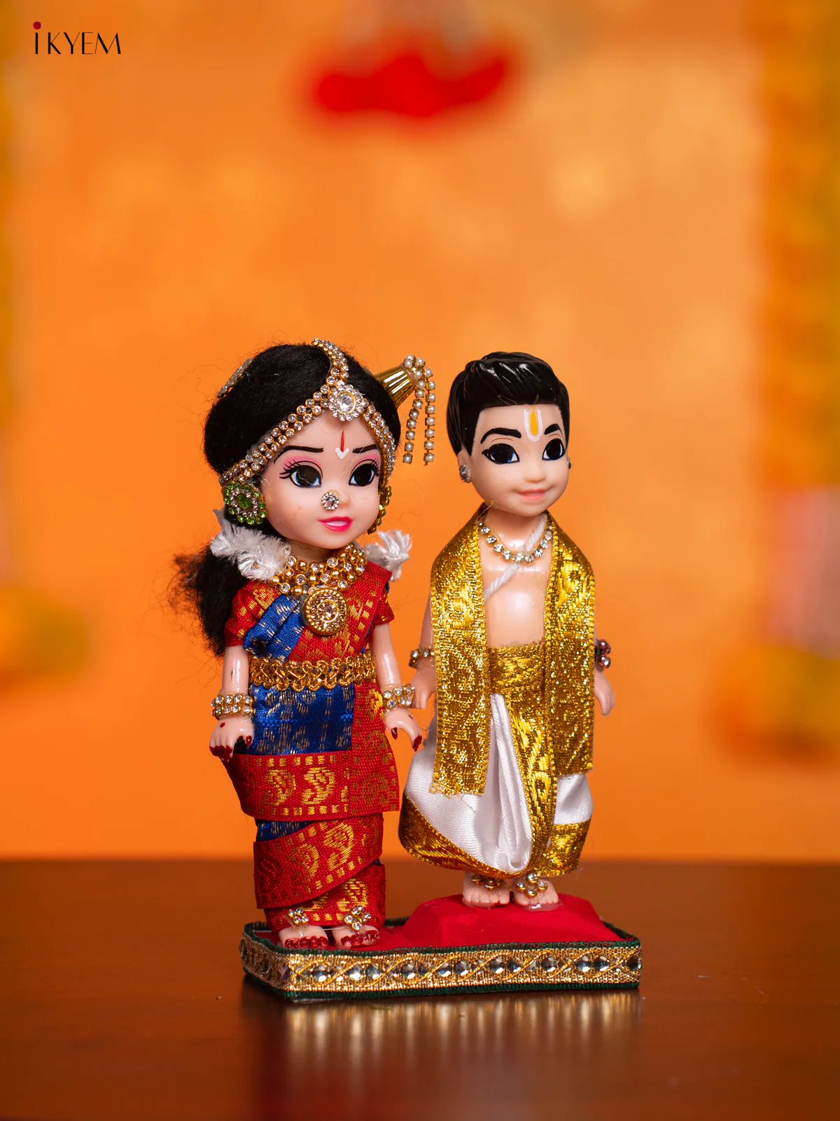 Iyengar Couple - Golu Display Doll - 7 Inches - KI09151 - Image 2