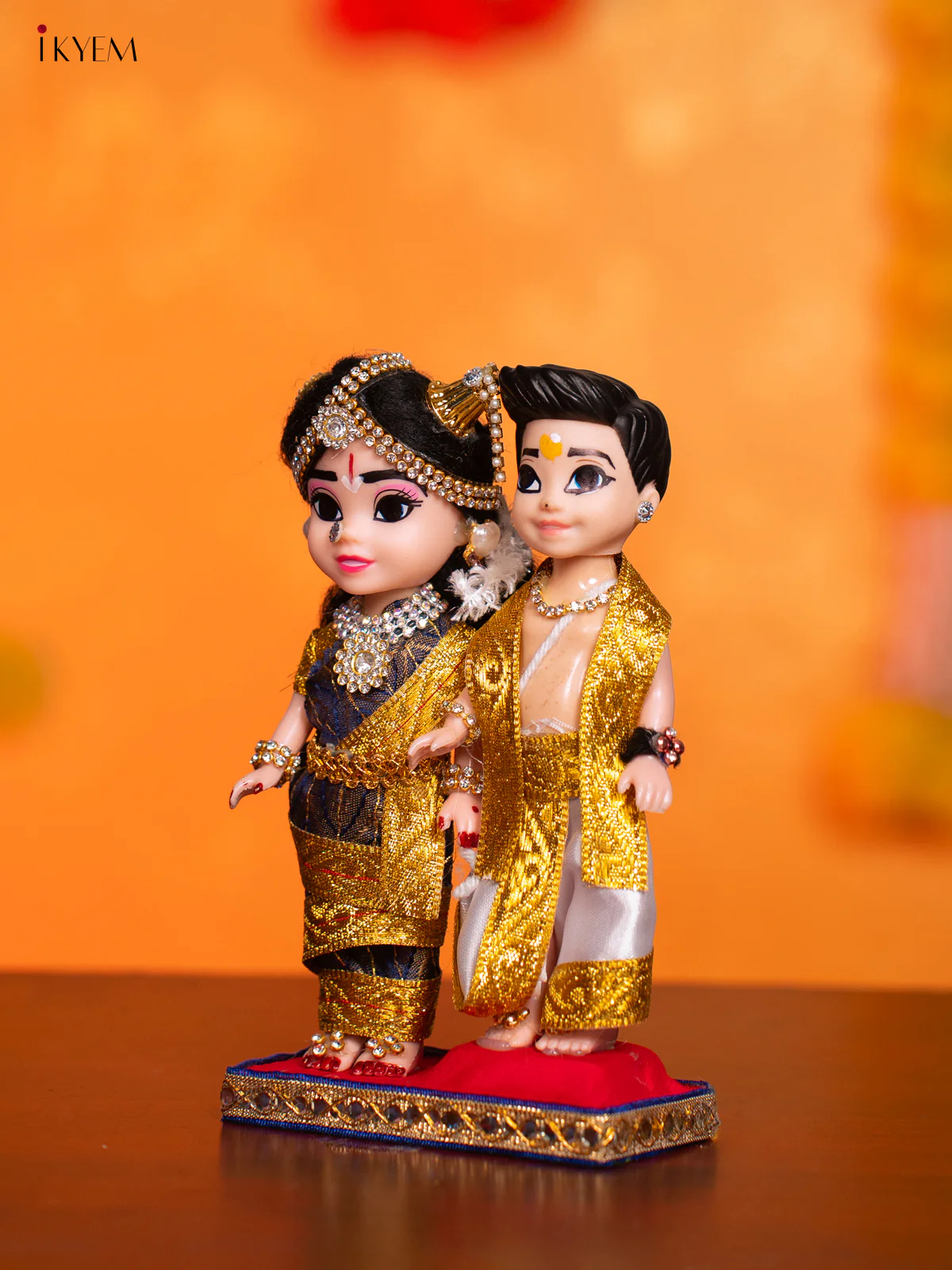 Iyengar Couple - Golu Display Doll - 7 Inches - KI09152 - Image 3