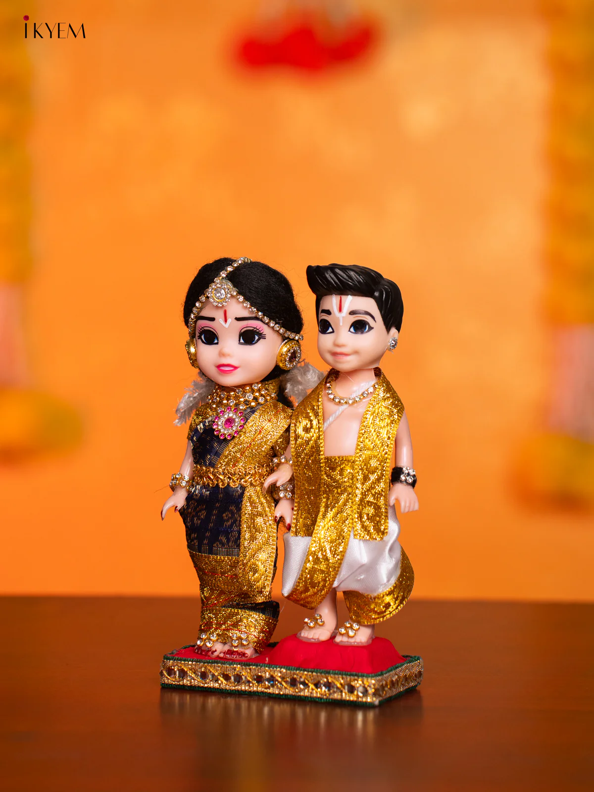 Iyengar Couple - Golu Display Doll - 7 Inches - KI09153 - Image 3