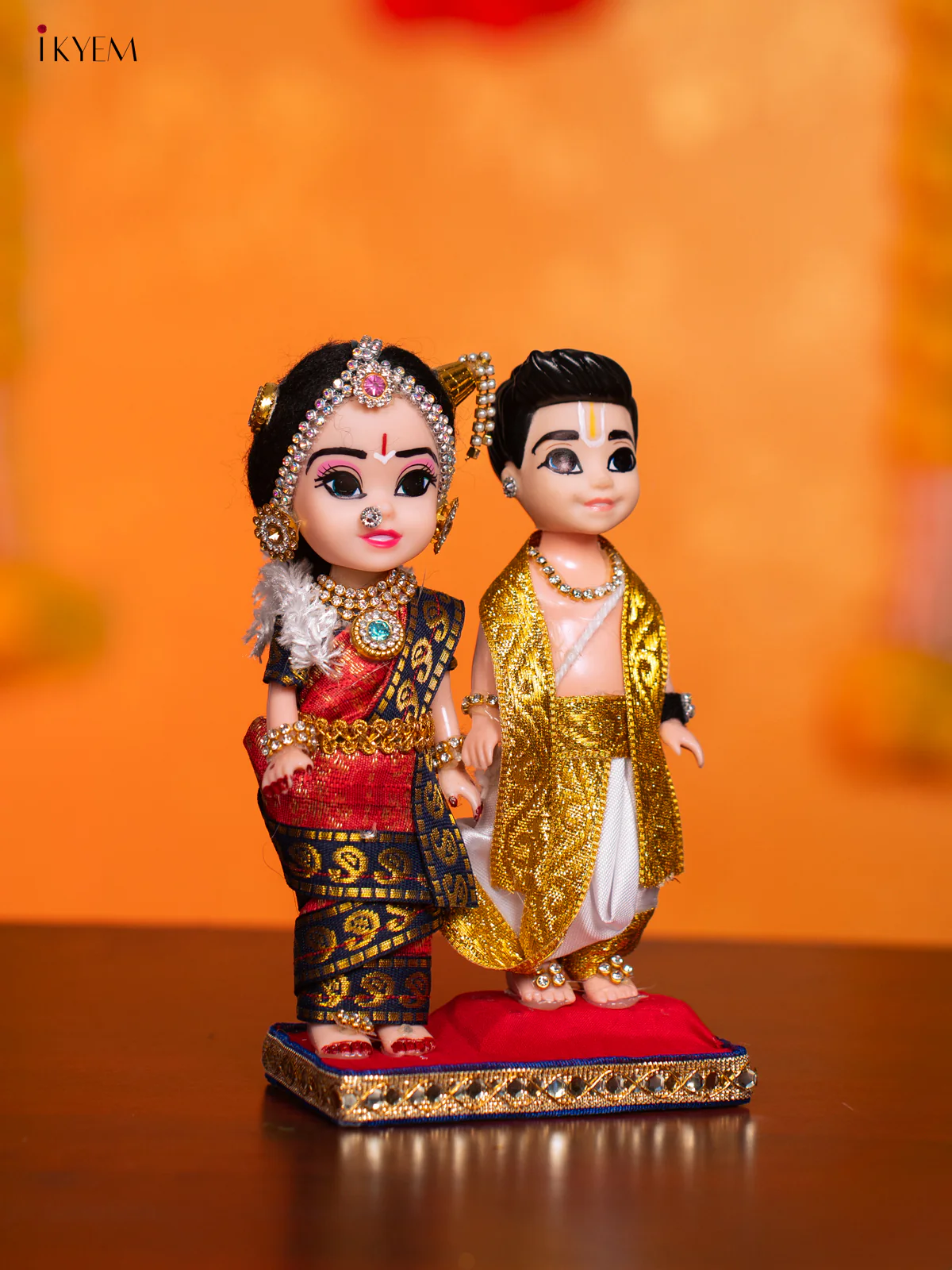 Iyengar Couple - Golu Display Doll - 7 Inches - KI09154 - Image 2