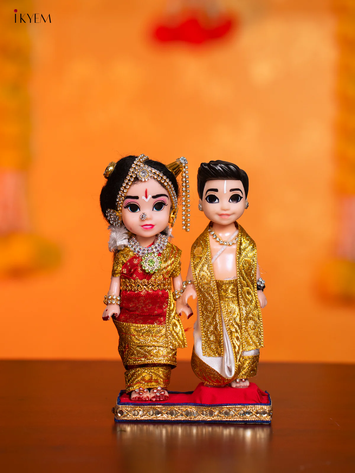 Iyengar Couple - Golu Display Doll - 7 Inches - KI09155