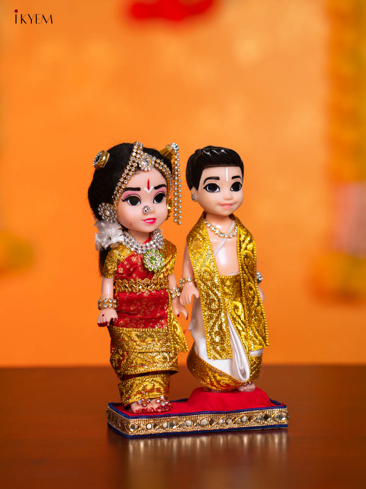 Iyengar Couple - Golu Display Doll - 7 Inches - KI09155 - Image 2