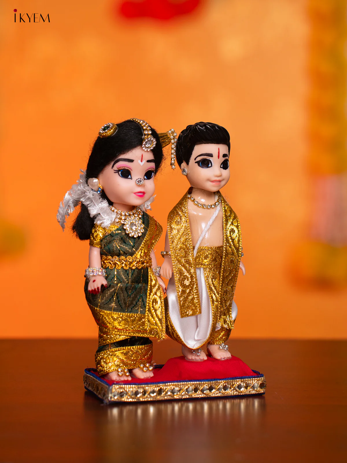 Iyengar Couple - Golu Display Doll - 7 Inches - KI09156 - Image 2