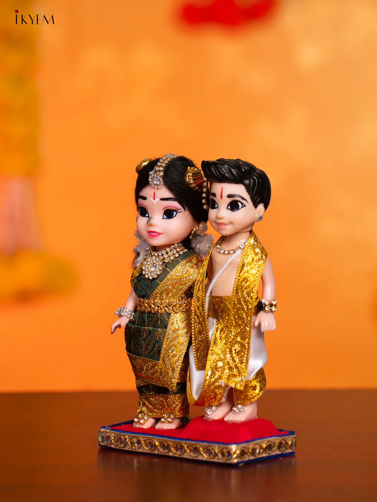 Iyengar Couple - Golu Display Doll - 7 Inches - KI09156 - Image 3