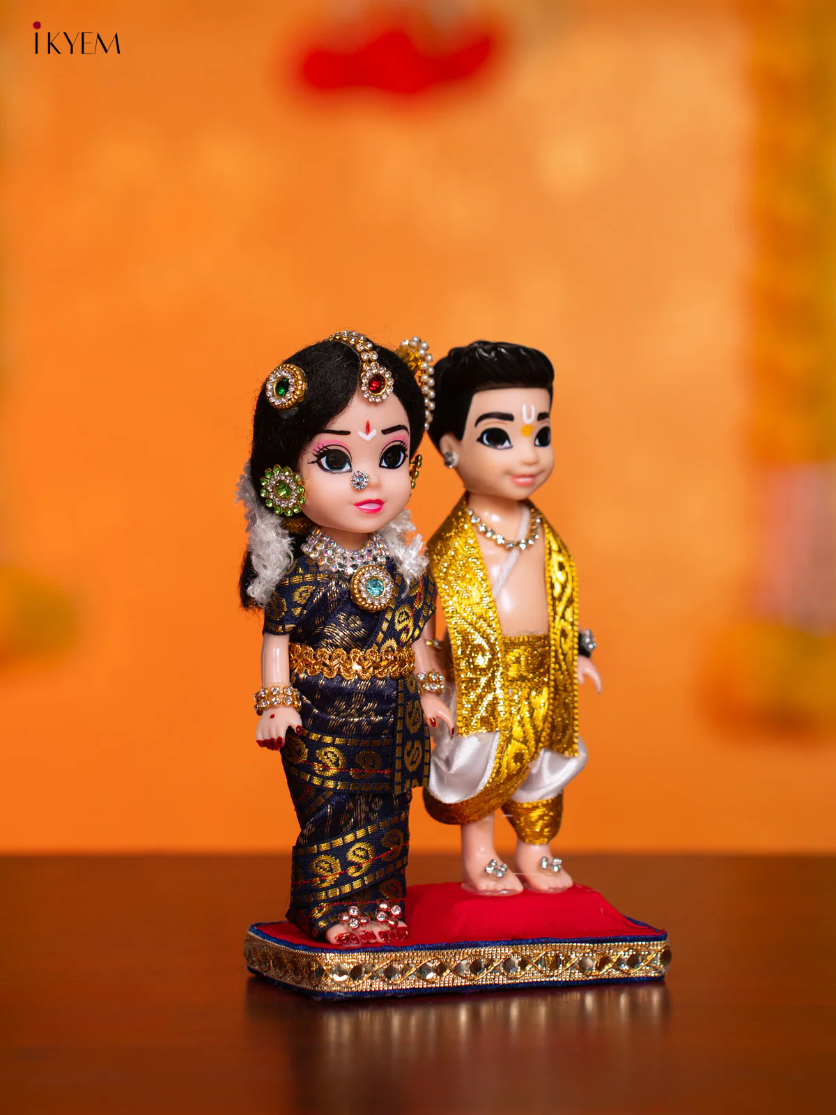 Iyengar Couple - Golu Display Doll - 7 Inches - KI09158 - Image 2