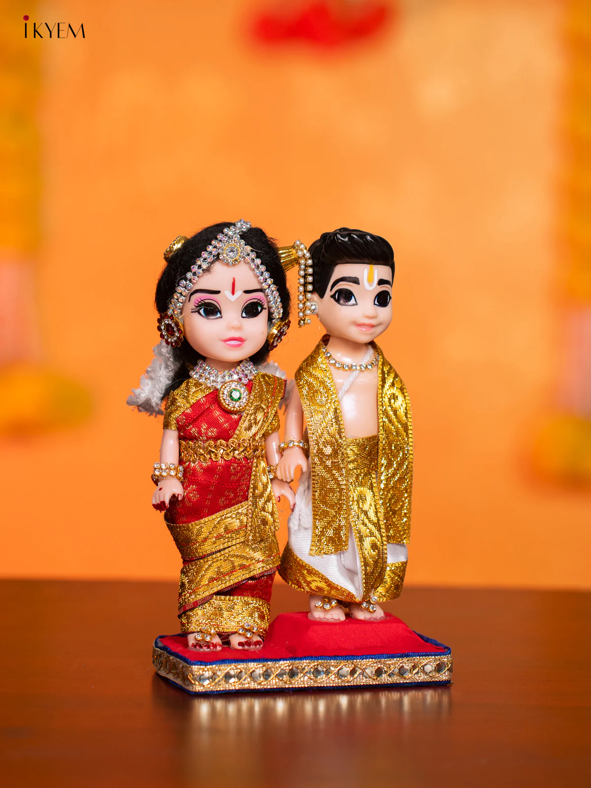Iyengar Couple - Golu Display Doll - 7 Inches - KI09159 - Image 2