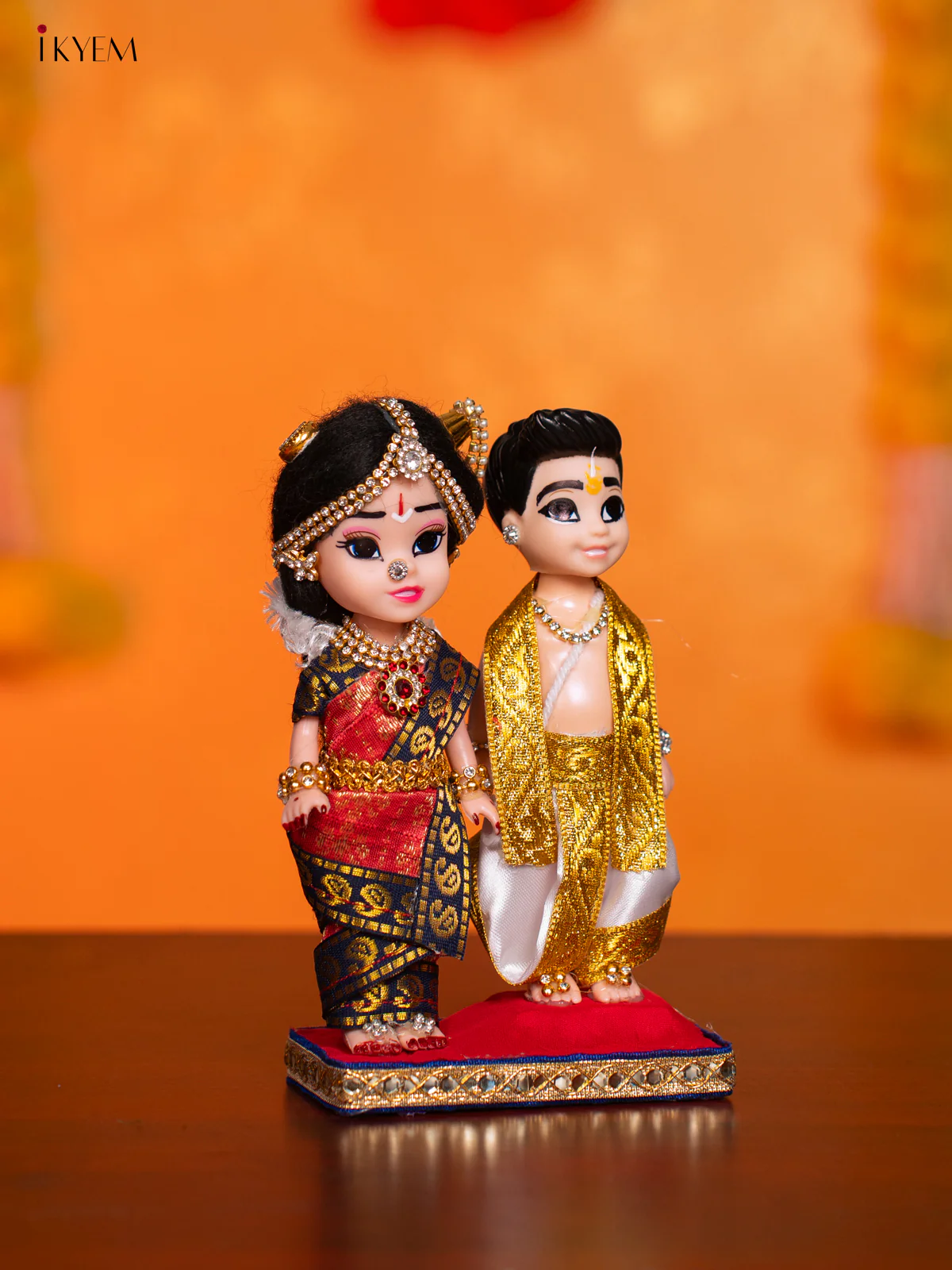 Iyengar Couple - Golu Display Doll - 7 Inches - KI09160 - Image 2