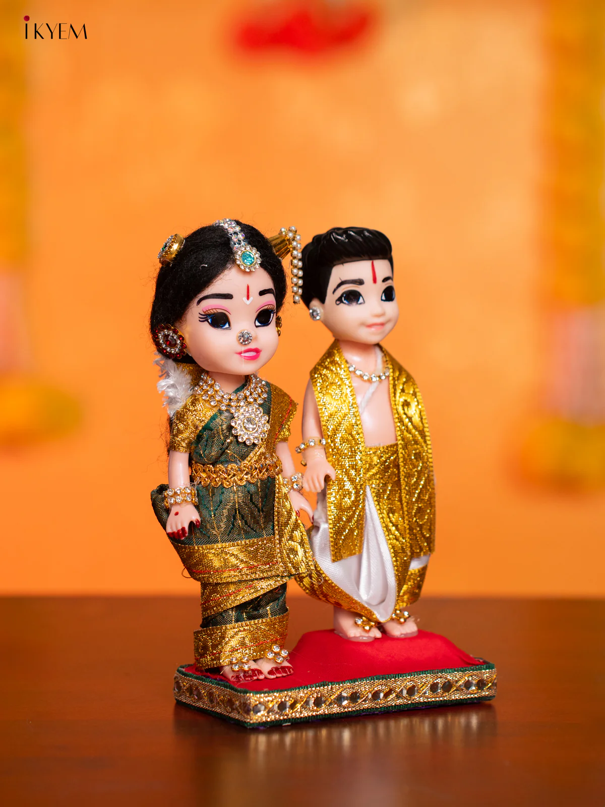Iyengar Couple - Golu Display Doll - 7 Inches - KI09161 - Image 2