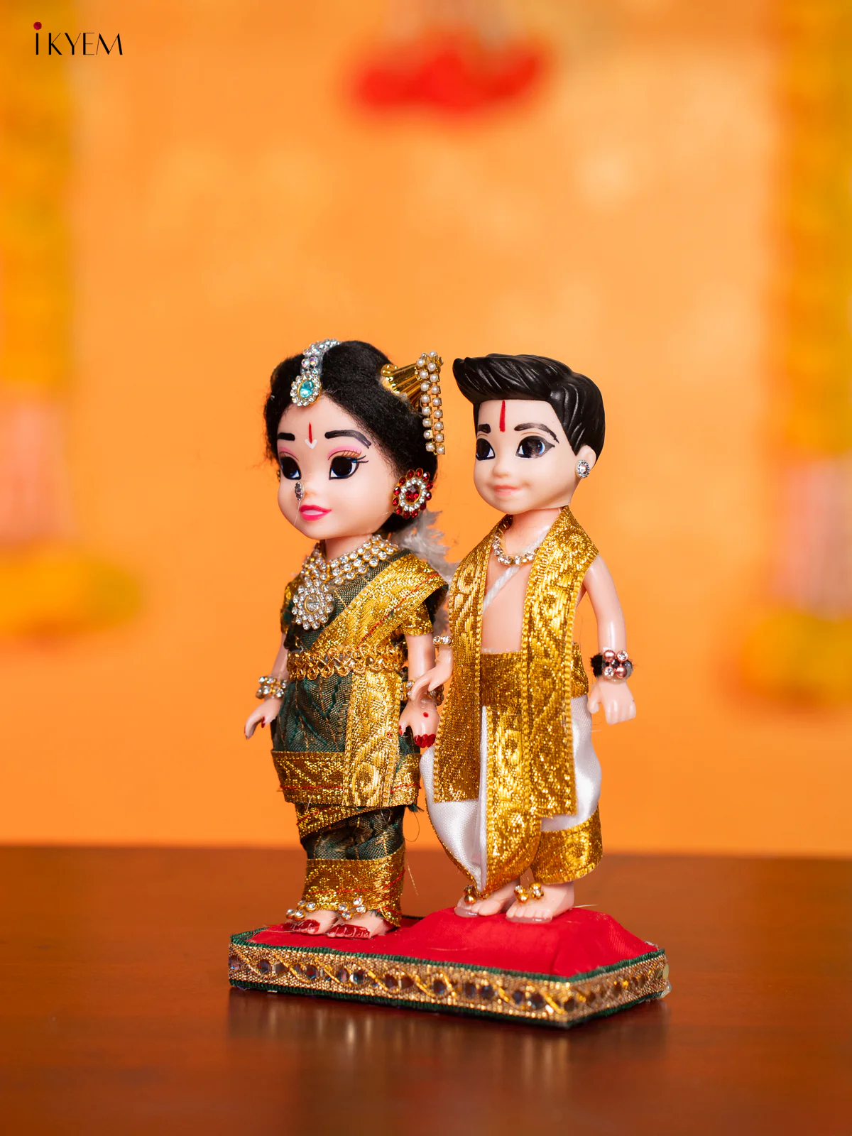Iyengar Couple - Golu Display Doll - 7 Inches - KI09161 - Image 3
