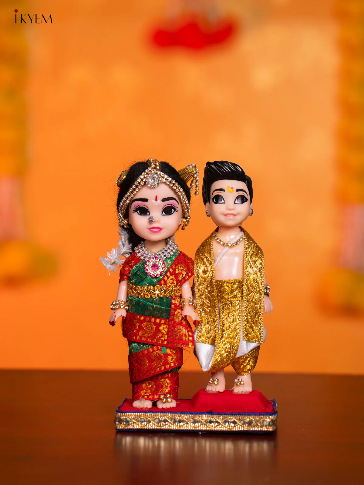 Iyengar Couple - Golu Display Doll - 7 Inches - KI09162