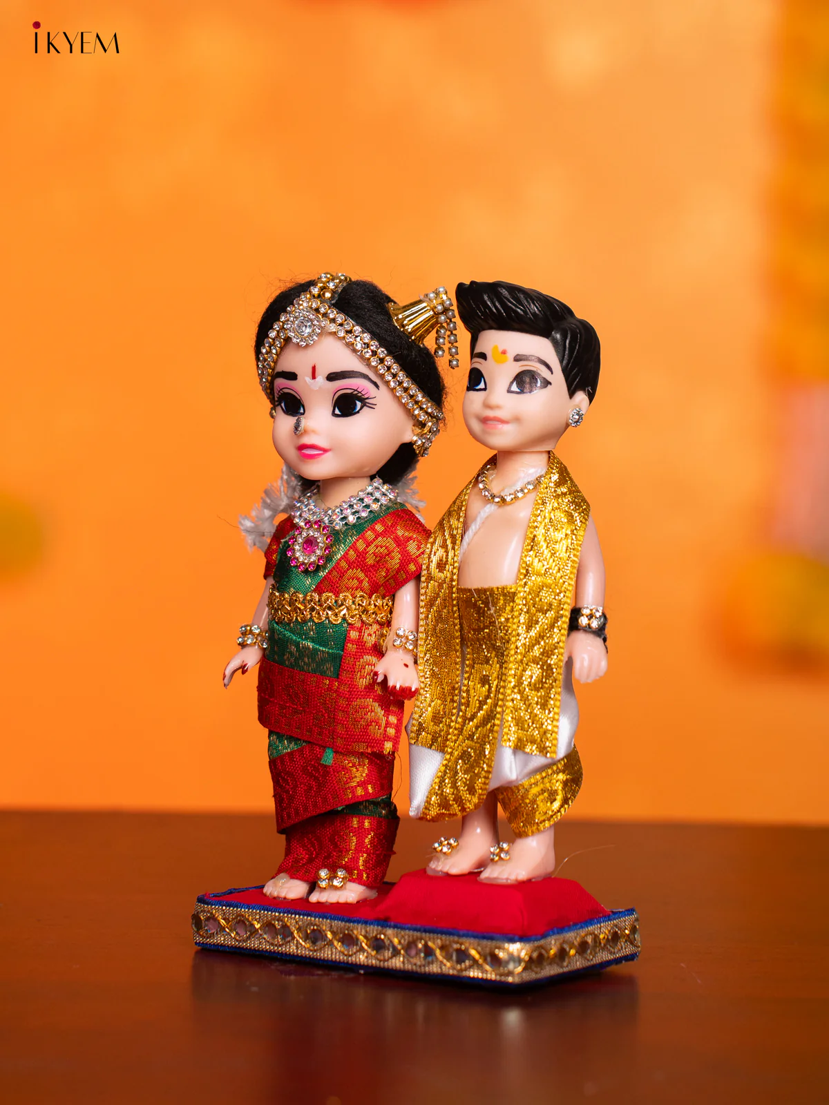 Iyengar Couple - Golu Display Doll - 7 Inches - KI09162 - Image 3