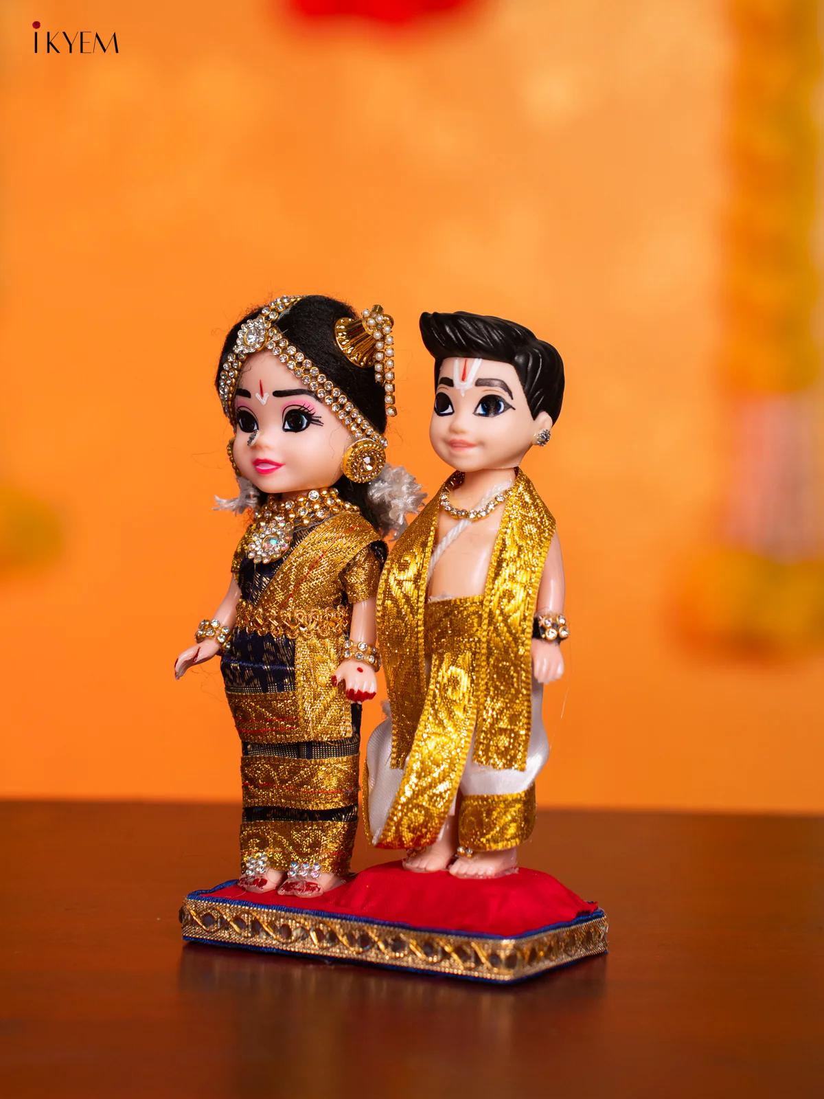 Iyengar Couple - Golu Display Doll - 7 Inches - KI09163 - Image 3