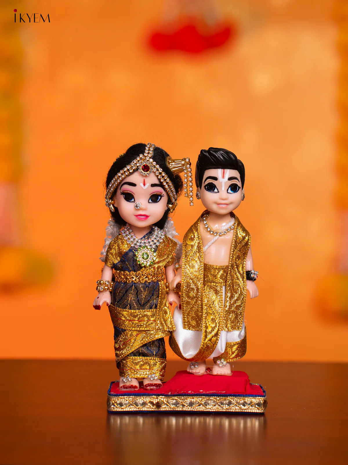 Iyengar Couple - Golu Display Doll - 7 Inches - KI09165