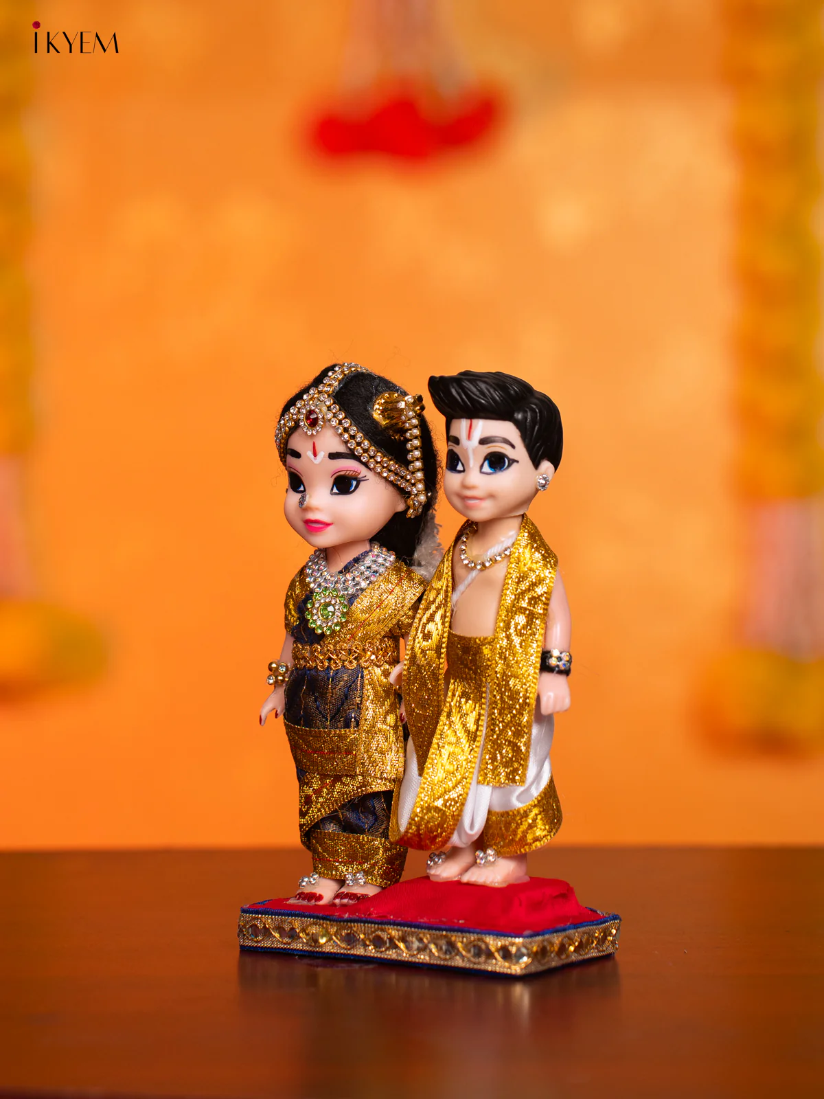 Iyengar Couple - Golu Display Doll - 7 Inches - KI09165 - Image 3