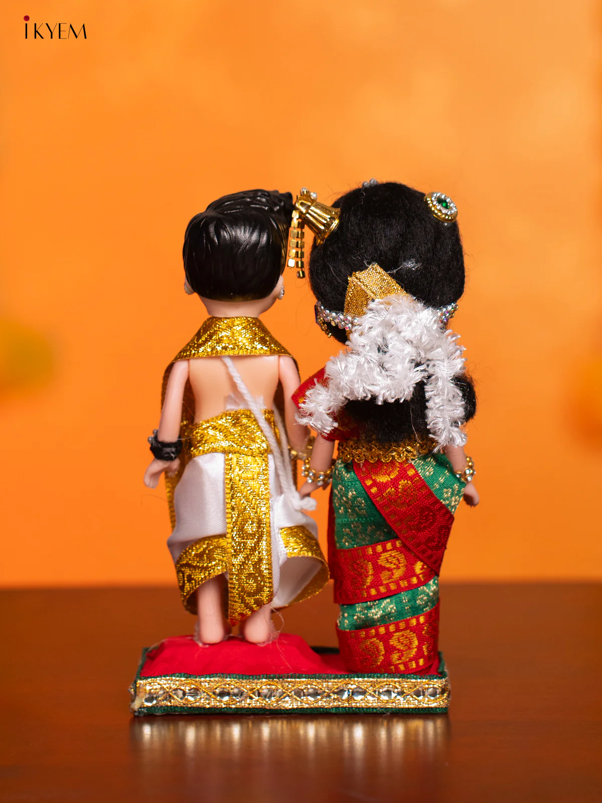 Iyengar Couple - Golu Display Doll - 7 Inches - KI09166 - Image 4