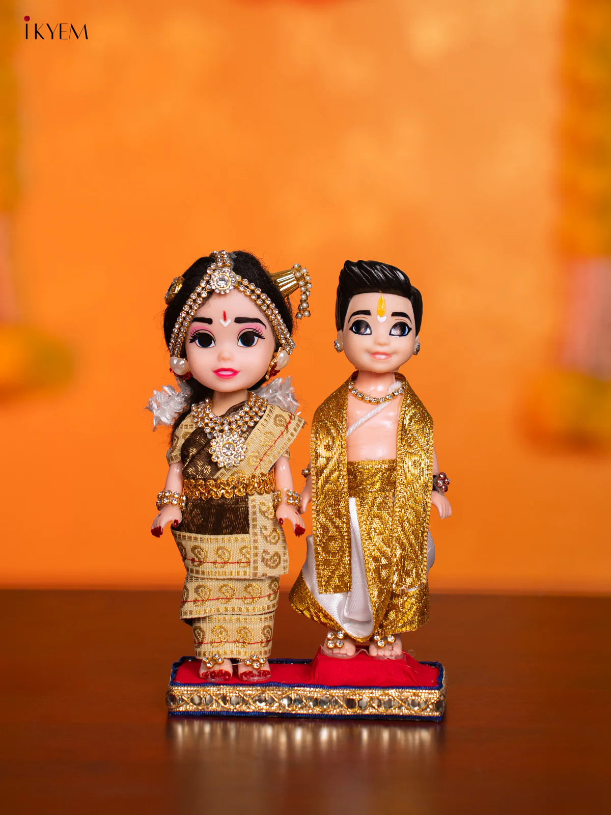 Iyengar Couple - Golu Display Doll - 7 Inches - KI09168