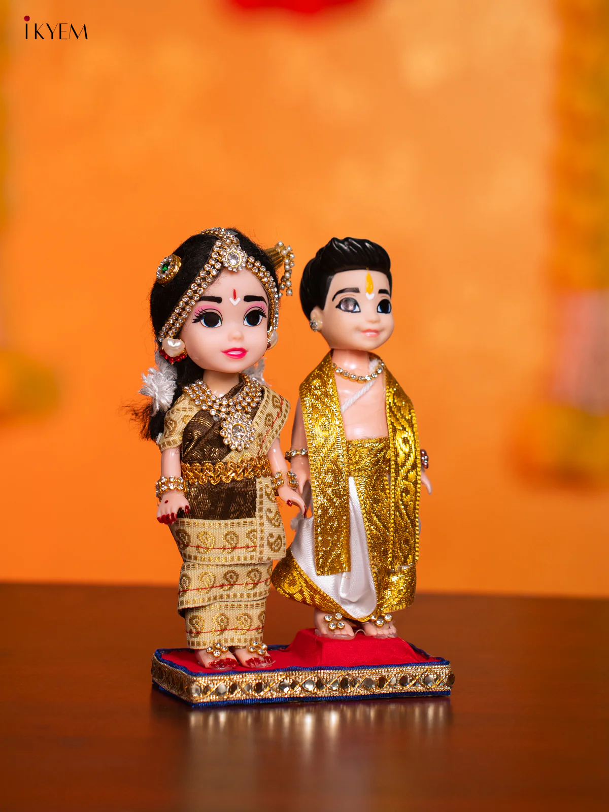 Iyengar Couple - Golu Display Doll - 7 Inches - KI09168 - Image 2