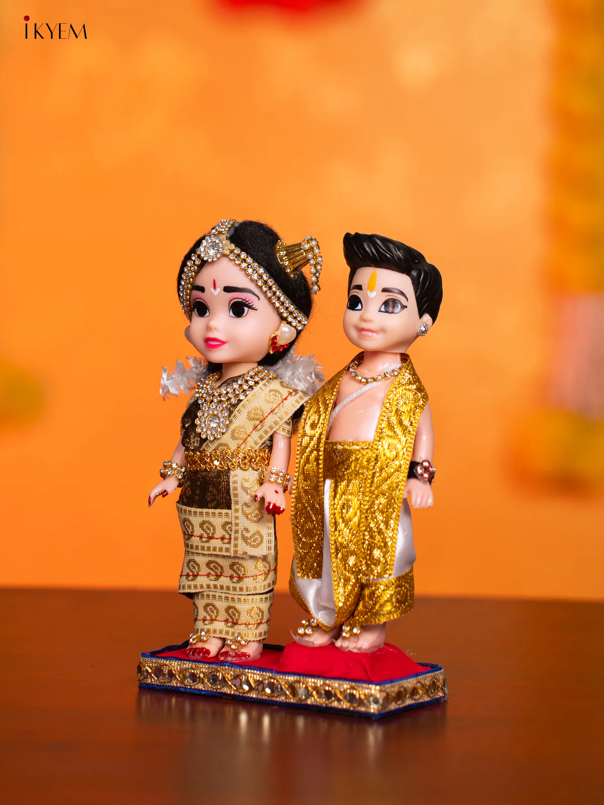 Iyengar Couple - Golu Display Doll - 7 Inches - KI09168 - Image 3
