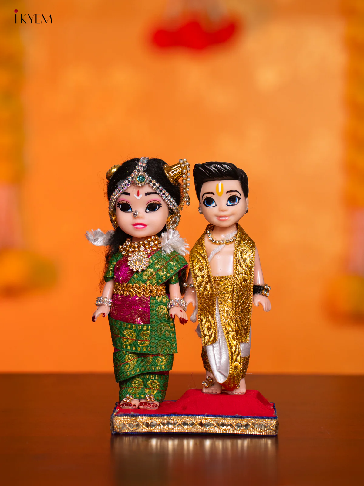Iyengar Couple - Golu Display Doll - 7 Inches - KI09169