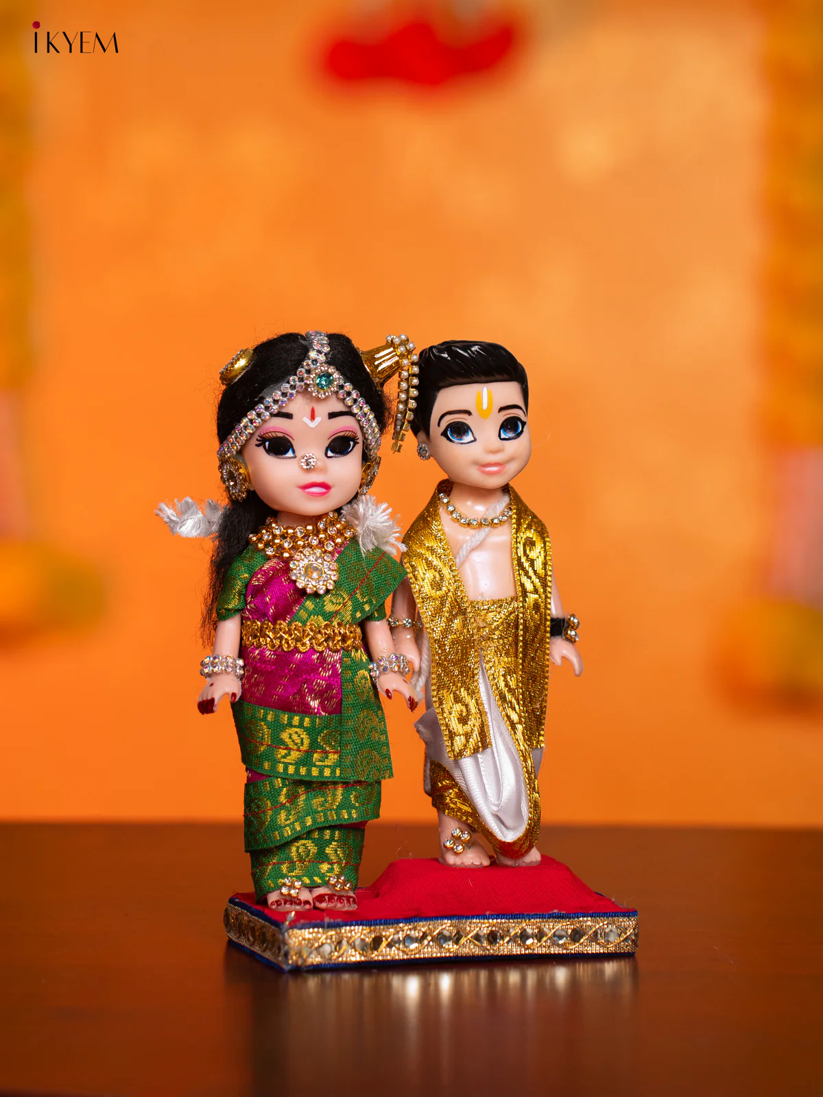 Iyengar Couple - Golu Display Doll - 7 Inches - KI09169 - Image 2