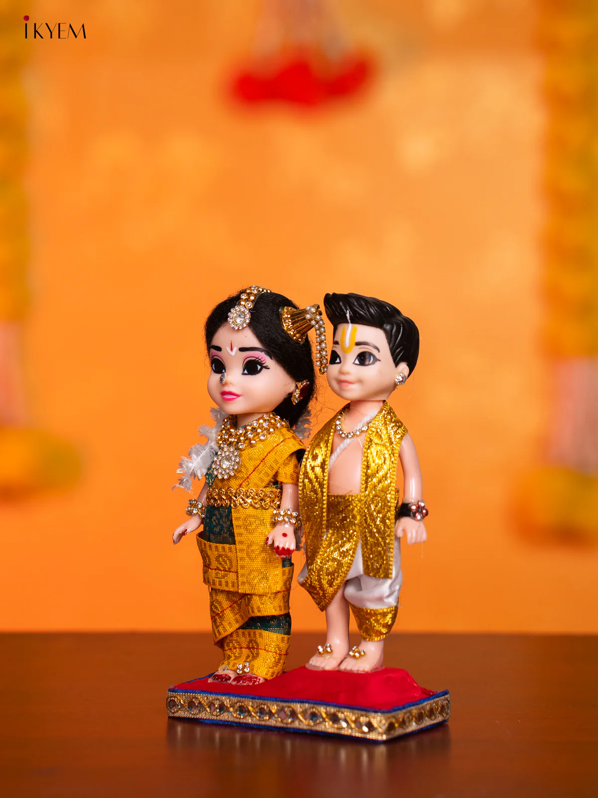 Iyengar Couple - Golu Display Doll - 7 Inches - KI09170 - Image 3